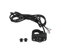 Interruttore per luce e clacson della bici elettrica 3 in 1, controllo del segnale di svolta senza fili per scooter e moto elettrici, interruttore per manubrio in nylon resistente (simpatia)
