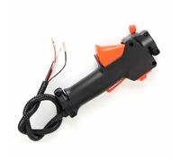 Interruttore per Maniglia Strimmer Trimmer, Interruttore per Maniglia Nero in Plastica da 26mm con Cavo Acceleratore per Tagliaerba, Accessori per Decespugliatore per il Controllo della Macchina