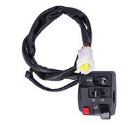 Interruttore per manubrio di motocicletta da 7/8 pollici, controller universale per luci del manubrio con pulsante clacson e indicatori di direzione, interruttore a 9 pin plug and