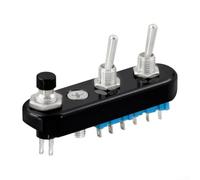 Interruttore per manubrio moto da 2,2 cm per pulsante a levetta per clacson, Kill Start Stop, impermeabile, fuoristrada per ATV per quad control (nero)