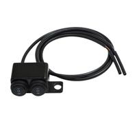 Interruttore per montaggio su specchio doppio da 10 mm per moto 12V compatibile con fari per moto fari fendinebbia di emergenza ON-OFF impermeabili a 3 vie(Right)