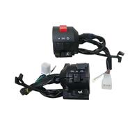 Interruttore per moto da 22 mm compatibile con il pulsante del clacson per moto, gira il controller del manubrio per l'avvio della luce del fendinebbia(pair)