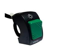Interruttore Per Motocicletta Interruttore Motocicletta Pulsante Controllo ON OFF Supporto Manubrio Faro Lampada Segnalazione Interruttori Modificati(Green)