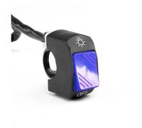 Interruttore Per Motocicletta Interruttore Motocicletta Pulsante Controllo ON OFF Supporto Per Manubrio Faro Lampada Segnalazione Interruttori Modificati Accessori(Blue)