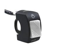 Interruttore Per Motocicletta Interruttore Motocicletta Pulsante Controllo ON OFF Supporto Per Manubrio Faro Lampada Segnalazione Interruttori Modificati Accessori(Gray)