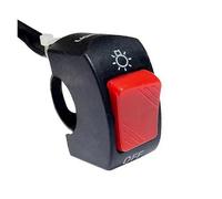 Interruttore Per Motocicletta Interruttore Motocicletta Pulsante Controllo ON OFF Supporto Per Manubrio Faro Lampada Segnalazione Interruttori Modificati Accessori(Red)