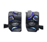 Interruttore Per Motocicletta Interruttore Universale Manubrio Moto 7/8'' 22 Mm Spia Avvertimento Del Faro Indicatore Direzione Clacson Pulsante Avviamento(Z2747-Blue)