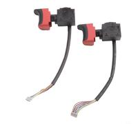 Interruttore per PowerMaxx SB12BL SD12BL B12BL BS18LBLQ 343411770, interruttore di ricambio per trapano avvitatore a batteria 7,2V-24V 16A, scatto in plastica e metallo per utensili elettrici (2 pezzi