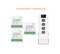 Interruttore per tapparelle radiocomandato e trasmettitore 5 in 1 110 V/220 V RF, 3 ricevitori 1R-5C