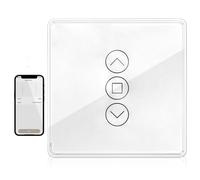 Interruttore per tapparelle Smart WLAN, controllo tapparelle da incasso con timer e controllo vocale, interruttore WLAN compatibile con Alexa/Google Home, neutro richiesto, colore: bianco