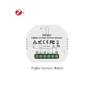 (Interruttore per tenda ZB) Modulo interruttore Wi-Fi Zigbee intelligente Moes con dimmer per tenda, telecomando