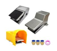 Interruttore pneumatico a pedale FV420 4F210-08GL con interruttore di controllo del cilindro bloccaggio, valvola inversione a pedale pneumatico a 2 posizioni e 5 vie(FV320,With 12mm fitting)