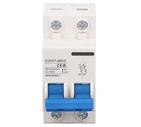 Interruttore pneumatico di protezione 2P, multifunzionale DC12?240V DC Mini interruttore automatico Forte guscio ignifugo for apparecchiature elettriche Interruttore automatico