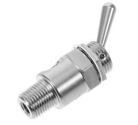 Interruttore Pneumatico Manuale Argento Modello 3v in Acciaio 1/8 | Comando a Leva, Sostituzione Facile, per Cilindri e Meccanismi Pneumatici, Officina e Autoriparazione