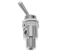 Interruttore Pneumatico Meccanico Modello 3v in Acciaio, Manuale | Diametro 1/8, Comando Rapido Dell’aria, Facile Installazione, per Linee Compressa e Officina