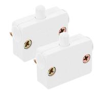 Interruttore Porta Armadio Touch Bianco 2 Pezzi Foro 10 Mm | Contattore 2nc, PC Placcatura Rame-argento, per Sportello Scarpiere e Guardaroba in Hotel e Uffici