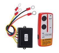 Interruttore Portatile,12v 24v 75 Piedi Distanza Di Controllo Heavy Duty Funzionamento Semplice Verricello Kit Telecomando Wireless Portatile Con Ricevitore Per Camion Jeep Atv Suv Rosso