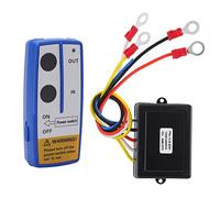 Interruttore Portatile Telecomando Verricello Ancora,12v 24v 75 Piedi Distanza Di Controllo Funzionamento Semplice Verricello Kit Telecomando Wireless Con Ricevitore Per Camion Jeep Atv Suv Blu