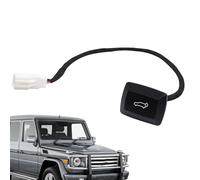 Interruttore Portellone Posteriore - Pulsante Di Rilascio Elettrico Del Bagagliaio ABS Da 37x26 Mm | Indicatore LED Rosso 12V | Interruttore Di Sblocco Del Vano Bagagli Per Auto Per Veicoli Universali