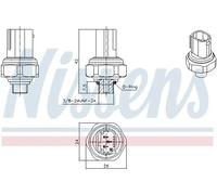 NISSENS 301070 Pressostato aria condizionata