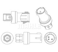 Interruttore pressione climatizzazione Filettatura interna ASE 6 000P MAHLE