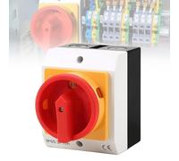 Interruttore principale, 16 A, 3 poli, interruttore rotativo di spegnimento, IP65, interruttore di riparazione con alloggiamento, separazione dell'alimentazione per collegare interruttori e scollegare