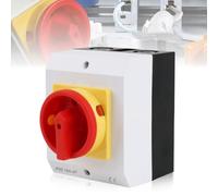 Interruttore principale a 3 poli, interruttore principale 16 A, interruttore di separazione IP65, interruttore di separazione, interruttore a parete con alloggiamento in plastica, interruttore