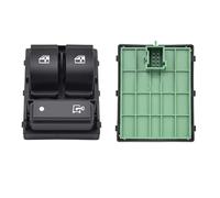Interruttore Principale Alzacristalli Per Citroen Per Jumper Per Peugeot Per Boxer II Per Fiat Per Doblo Per Ducato Interruttore Principale Controllo Alzacristalli Elettrici Auto(Green back)