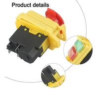 Interruttore Pulsante Elettromagnetico Impermeabile Funzione Stop KJD17B 5Pin