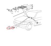 INTERRUTTORE PULSANTE LUNOTTO TERMICO LANCIA Y10 ORIGINALE 180244070