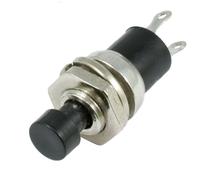 Interruttore Pulsante Mini Nero Switch Electronics Off-(On) Momentary SPST