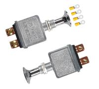Interruttore Push Pull Resistente Confezione 2 75 Amp 6 28 Volt DC SPST Due Posi