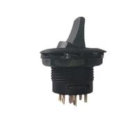 Interruttore R13-405C SPDT ON-ON ON-OFF-ON 2 3 Mantenuto Montaggio Pannello | Interruttore ON-ON e ON-OFF-ON, 6 pin, SPDT, posizioni 2/3 mantenute, montaggio a pannello rotondo, nero
