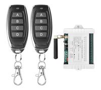 Interruttore radio a 4 canali, 12 V, ad alta sensibilità, telecomando universale, Dc 12 V, 24 V, 36 V, telecomando per lampada, porta del garage, motore, moto, allarme antifurto ecc