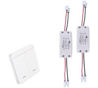 Interruttore radio per porta del garage controllo della luce AC220V (2 | Robusta per relè, 100.000 cicli, struttura compatta 8,8 x 2,5 x 4 cm, contatti asciutti