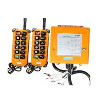 Interruttore radiocomando industriale senza fili 1 ricevitore + 2 trasmettitori Controllo gru di sollevamento Controllo gru di sollevamento(UHF 425-446,AC38O)