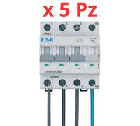 Interruttore RCBO Eaton MRB6-16-3N-C-003-A-FL 16A 3P+N 30mA - 1742432 x5 Pezzi