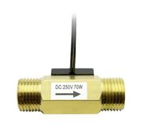 Interruttore reed con flussostato acqua in ottone e acciaio inossidabile diametro di un quarto, flusso magnetico G1/2(CL21W copper)