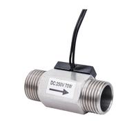 Interruttore reed con flussostato acqua in ottone e acciaio inossidabile diametro di un quarto, flusso magnetico G1/2(SEN-CL21W stainless)