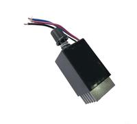 Interruttore regolatore di velocità della ventola 12 V/24 V, controllo PWM continuo con dissipatore di calore, per auto e camion, sbrinatore, nero (con dissipatore di calore)