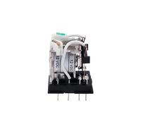 Interruttore relè intermedio elettromagnetico generale con bobina in miniatura con base HH52P 53P 54P LED 6/12/24VDC 110/220VAC MY2NJ/3NJ/3NJ(HH52P DC12V)
