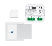 INTERRUTTORE RELE PER LUCI PULSANTE SENZA FILI A MURO LAMPADE WIFI SMART