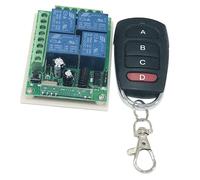 Interruttore Relè Wireless DC12V 4-CH 1pc Con Telecomando A 4 Pulsanti 433 MHz