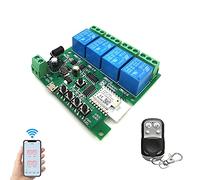 Interruttore Relè ZigBee 4 Canali 5-12v, Modulo Wifi, Funziona con Alexa/google Assistant, Compatibile con Ewelink/TUYA Smart Life APP