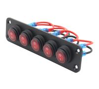 Interruttore retroilluminato del pannello interruttore a 5 gang per la barca