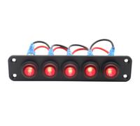 Interruttore retroilluminato del pannello interruttore a 5 gang per la barca