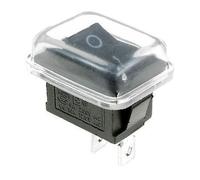Interruttore Rettangolare Rocker Acceso-Spento + Copertura Impermeabile SPST 12V