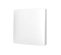 Interruttore RF Wireless Senza Batteria, 1 Tasto, Autoalimentato, RF 433MHz, Quadrato, Montaggio Da Scatola 502 Oppure Con Biadesivo, IP20 Bianco, 86x86x17mm