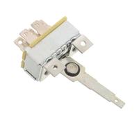 Interruttore Riscaldatore Auto 3 Velocità 5 Pin in Metallo Argento | Profilo Compatto, Comando Meccanico Affidabile, Feedback Tattile, per Pannelli Veicolo e Cablaggio a Cinque Pin