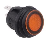 Interruttore Rocker LED 12V Giallo SPST 20A SCI 20mm R13-112B8-02
